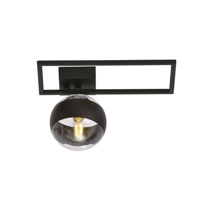 Imago 1D Svart/Rand taklampa - Ø14 cm, E14, 230V, utan ljuskälla