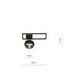 Imago 1D Svart/Rand taklampa - Ø14 cm, E14, 230V, utan ljuskälla