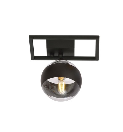 Imago 1E Svart/Rand taklampa - Ø14 cm, E14, 230V, utan ljuskälla