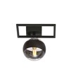 Imago 1E Svart/Rand taklampa - Ø14 cm, E14, 230V, utan ljuskälla