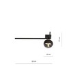 Imago 1F Svart/Randig taklampa - Ø14 cm, E14, 230V, utan ljuskälla