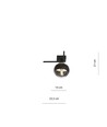 Imago 1G Svart/Randig taklampa - Ø14 cm, E14, 230V, utan ljuskälla