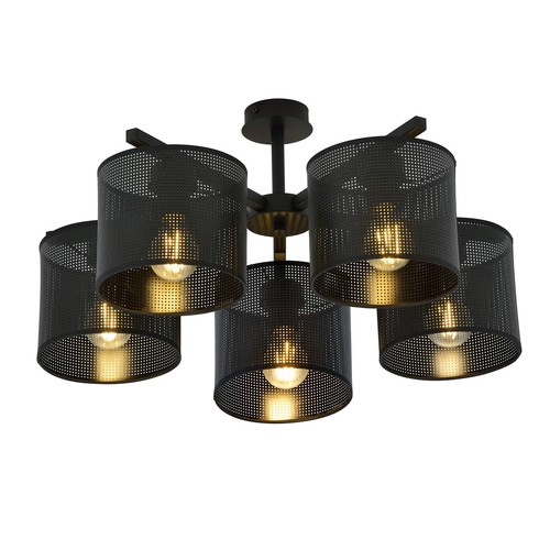 Jordan 5 Svart taklampa - Ø15 cm, E27, 230V, utan ljuskälla