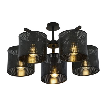 Jordan 5 Svart taklampa - Ø15 cm, E27, 230V, utan ljuskälla