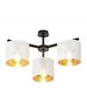 Jordan 3 Vit/Guld taklampa - Ø15 cm, E27, 230V, utan ljuskälla