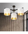Jordan 3 Vit/Guld taklampa - Ø15 cm, E27, 230V, utan ljuskälla