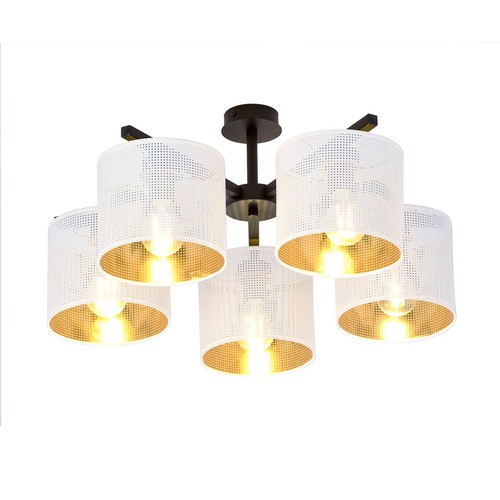 Jordan 5 Vit/Guld taklampa - Ø15 cm, E27, 230V, utan ljuskälla