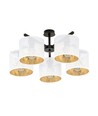 Jordan 5 Vit/Guld taklampa - Ø15 cm, E27, 230V, utan ljuskälla