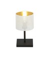 Jordan LN1 Vit/Guld bordslampa - Ø15 cm, E27, 230V, utan ljuskälla
