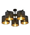 Jordan 5 Svart/Guld taklampa - Ø15 cm, E27, 230V, utan ljuskälla