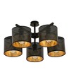 Jordan 5 Svart/Guld taklampa - Ø15 cm, E27, 230V, utan ljuskälla