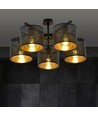 Jordan 5 Svart/Guld taklampa - Ø15 cm, E27, 230V, utan ljuskälla