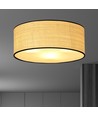 Aston 3 Rattan taklampa - Ø50 cm, E27, 230V, utan ljuskälla