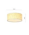 Aston 3 Cork taklampa - Ø50 cm, E27, 230V, utan ljuskälla