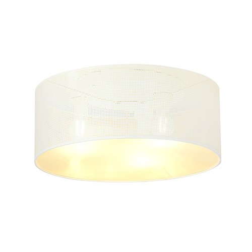 Aston 3 Vit/Guld taklampa - Ø50 cm, E27, 230V, utan ljuskälla
