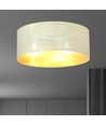 Aston 3 Vit/Guld taklampa - Ø50 cm, E27, 230V, utan ljuskälla