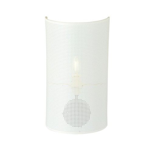 Aston K1 Vit/Guld vägglampa - Ø18 cm, E14, 230V, utan ljuskälla