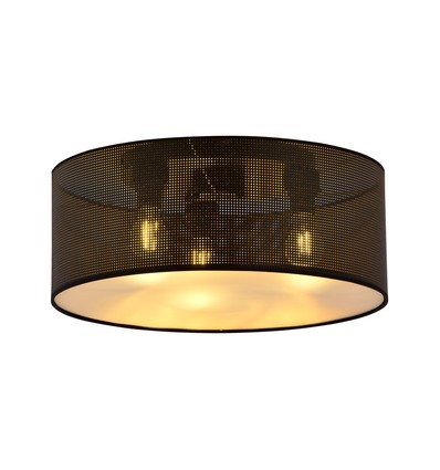 Aston 3 Svart/Guld taklampa - Ø50 cm, E27, 230V, utan ljuskälla