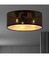 Aston 3 Svart/Guld taklampa - Ø50 cm, E27, 230V, utan ljuskälla