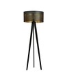 Aston LP1 Svart/Guld golvlampa - Ø45 cm, E27, 230V, utan ljuskälla