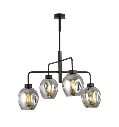 Lukka 4 Svart/Grafit pendellampa - Ø14 cm, E27, 230V, utan ljuskälla