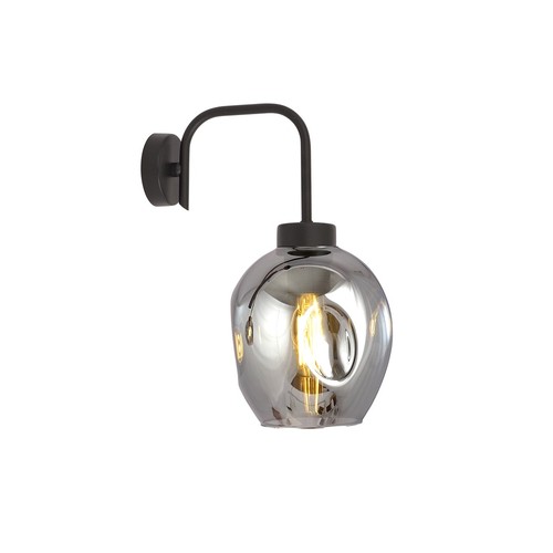 Lukka K1 Svart/Grafit vägglampa - Ø14 cm, E27, 230V, utan ljuskälla