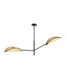 Vene 2 Svart/Rattan taklampa - Ø12 cm, E14, 230V, utan ljuskälla