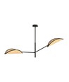 Vene 2 Svart/Rattan taklampa - Ø12 cm, E14, 230V, utan ljuskälla