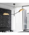 Vene 2 Svart/Rattan taklampa - Ø12 cm, E14, 230V, utan ljuskälla