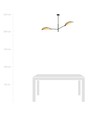 Vene 2 Svart/Rattan taklampa - Ø12 cm, E14, 230V, utan ljuskälla