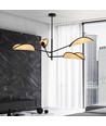 Vene 4 Svart/Rattan taklampa - Ø12 cm, E14, 230V, utan ljuskälla