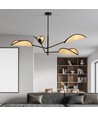 Vene 4 Svart/Rattan taklampa - Ø12 cm, E14, 230V, utan ljuskälla