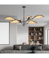 Vene 6 Svart/Rattan taklampa - Ø12 cm, E14, 230V, utan ljuskälla