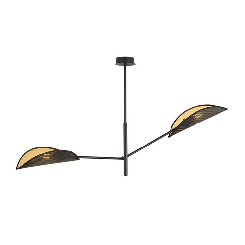 Vene 2 Svart/Guld taklampa - Ø12 cm, E14, 230V, utan ljuskälla