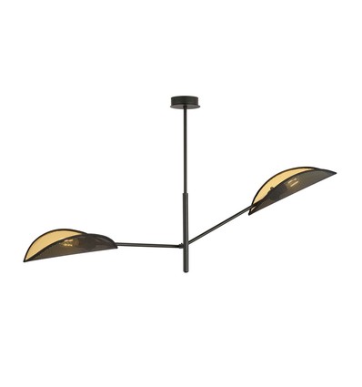 Vene 2 Svart/Guld taklampa - Ø12 cm, E14, 230V, utan ljuskälla