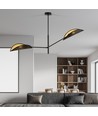 Vene 2 Svart/Guld taklampa - Ø12 cm, E14, 230V, utan ljuskälla