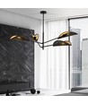 Vene 4 Svart/Guld taklampa - Ø12 cm, E14, 230V, utan ljuskälla