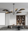 Vene 6 Svart/Guld taklampa - Ø12 cm, E14, 230V, utan ljuskälla