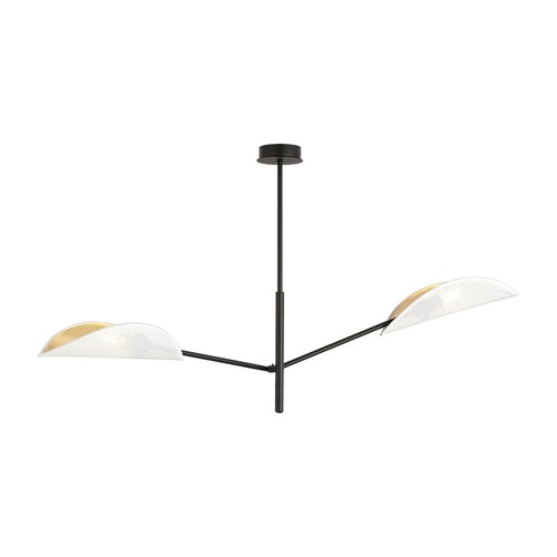 Vene 2 Vit/Guld taklampa - Ø12 cm, E14, 230V, utan ljuskälla