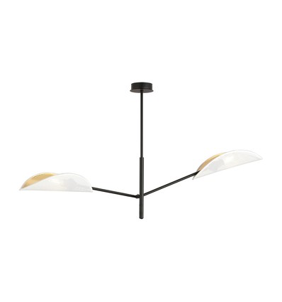 Vene 2 Vit/Guld taklampa - Ø12 cm, E14, 230V, utan ljuskälla