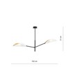 Vene 2 Vit/Guld taklampa - Ø12 cm, E14, 230V, utan ljuskälla