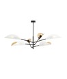 Vene 6 Vit/Guld taklampa - Ø12 cm, E14, 230V, utan ljuskälla