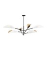 Vene 6 Vit/Guld taklampa - Ø12 cm, E14, 230V, utan ljuskälla