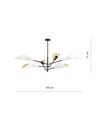 Vene 6 Vit/Guld taklampa - Ø12 cm, E14, 230V, utan ljuskälla