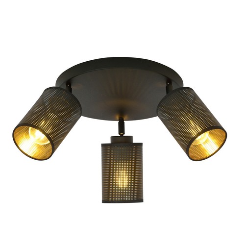 Bronx 3 Premium Svart taklampa - Ø10 cm, E14, 230V, utan ljuskälla.
