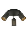 Bronx 3 Premium Svart taklampa - Ø10 cm, E14, 230V, utan ljuskälla.