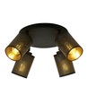 Bronx 4 Premium Svart taklampa - Ø10 cm, E14, 230V, utan ljuskälla