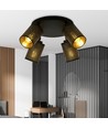 Bronx 4 Premium Svart taklampa - Ø10 cm, E14, 230V, utan ljuskälla