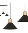 Rowen 3 Svart pendellampa - E27, 230V, utan ljuskälla