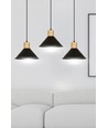 Rowen 3 Svart pendellampa - E27, 230V, utan ljuskälla